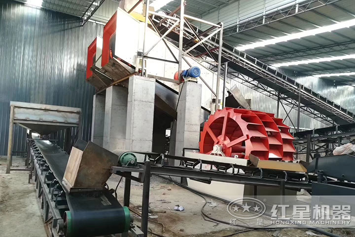洗砂機、輸送機