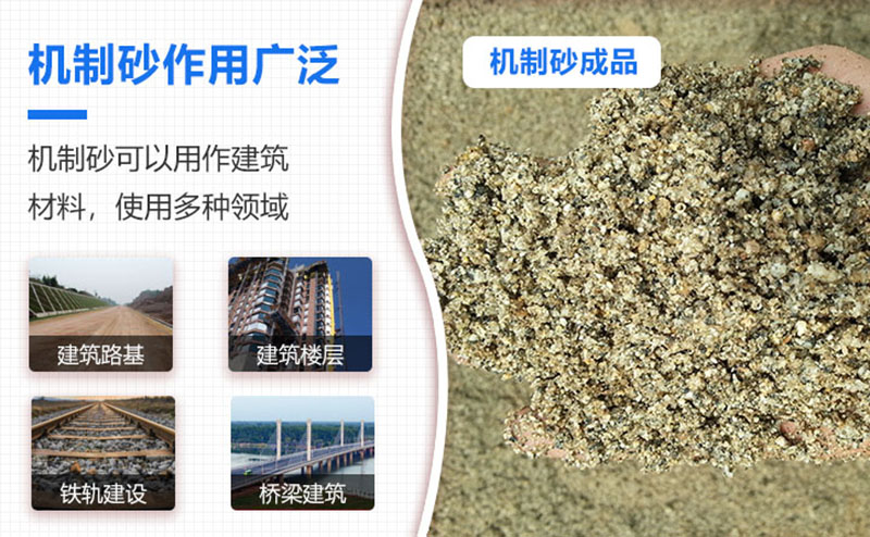 機(jī)制砂品級(jí)越來越高，用途也越來越廣泛